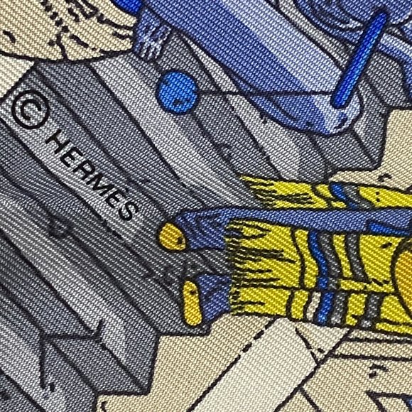 Hermes 90cm Silk Scarf La Legende du Cheval a Plumes by Ugo Gattoni - Picture 3 of 7